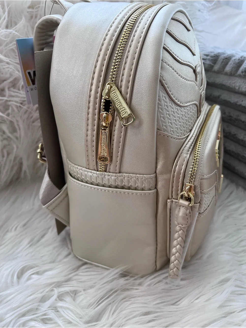 Loungefly WW84 Mini Backpack in Metallic Rose Gold